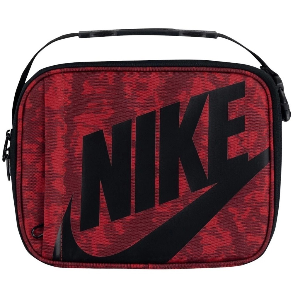 Nike Insulated Hard Shell Lunch Box 4L Red‎ Black 9A2744-H24 NEW